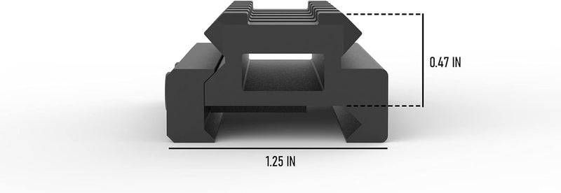 Monstrum Store تركيب رiser Picatinny V3 مع قاعدة توقف الارتداد | طول 2.5 بوصة - Image 2